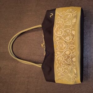 Silky, beaded and embroidered handbag by claire v